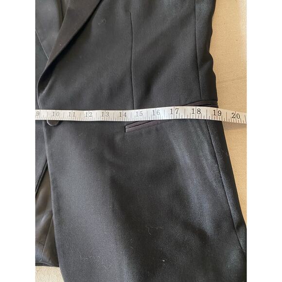 Fialdini Tuxedo Jacket Mens 40 Black 100% Wool Formal Sport Coat Suit Jacket - Picture 10 of 13